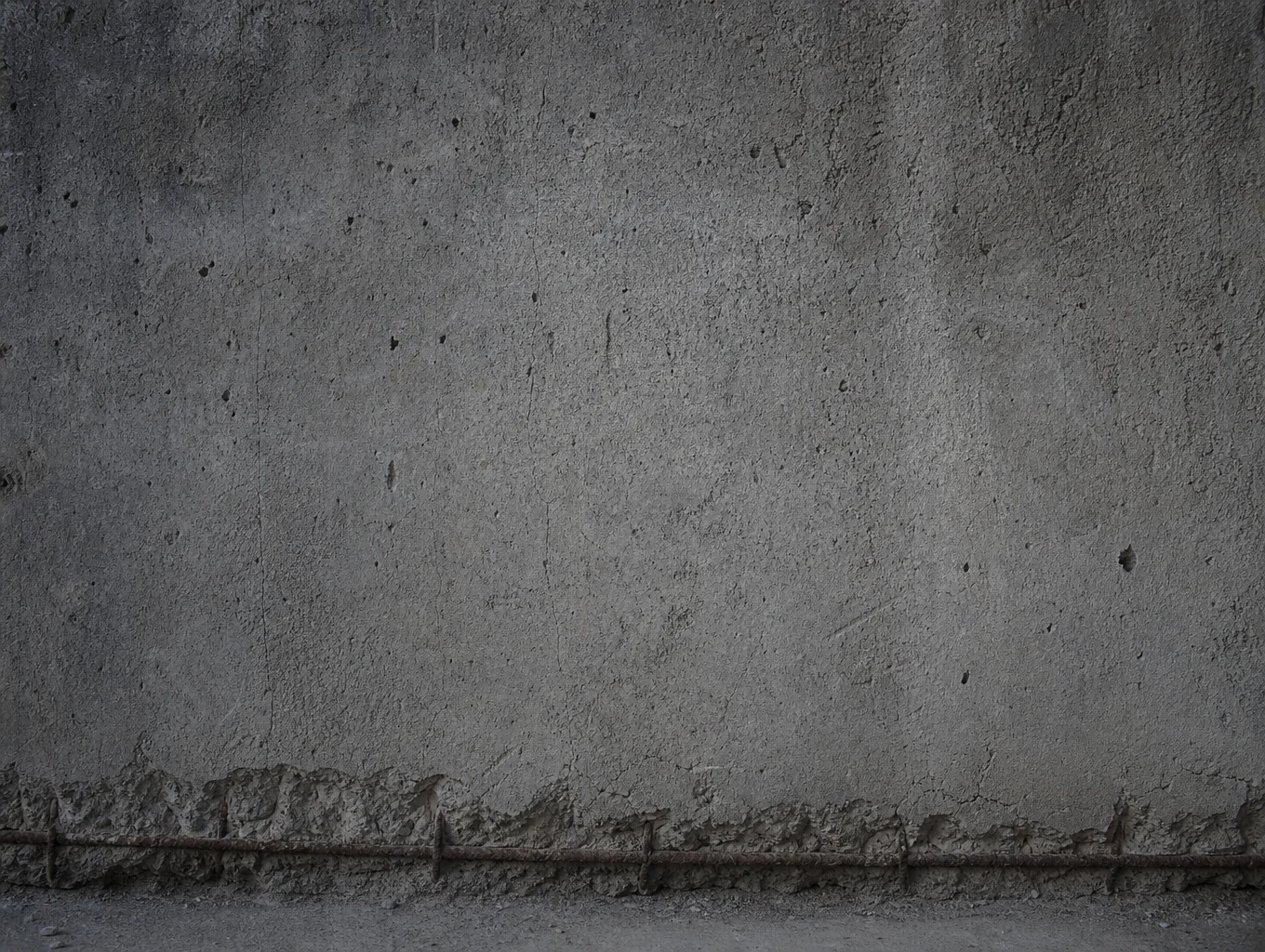 Detail of stone texture in brutalist architecture